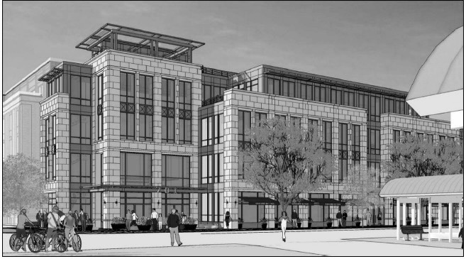 Street-level rendering for the Castro Station concept