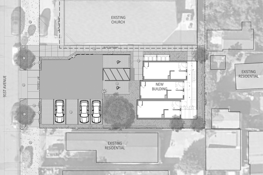 Site plan for the 1010 91st Avenue project